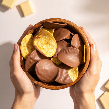 Milk Chocolate Coated Potato Chips