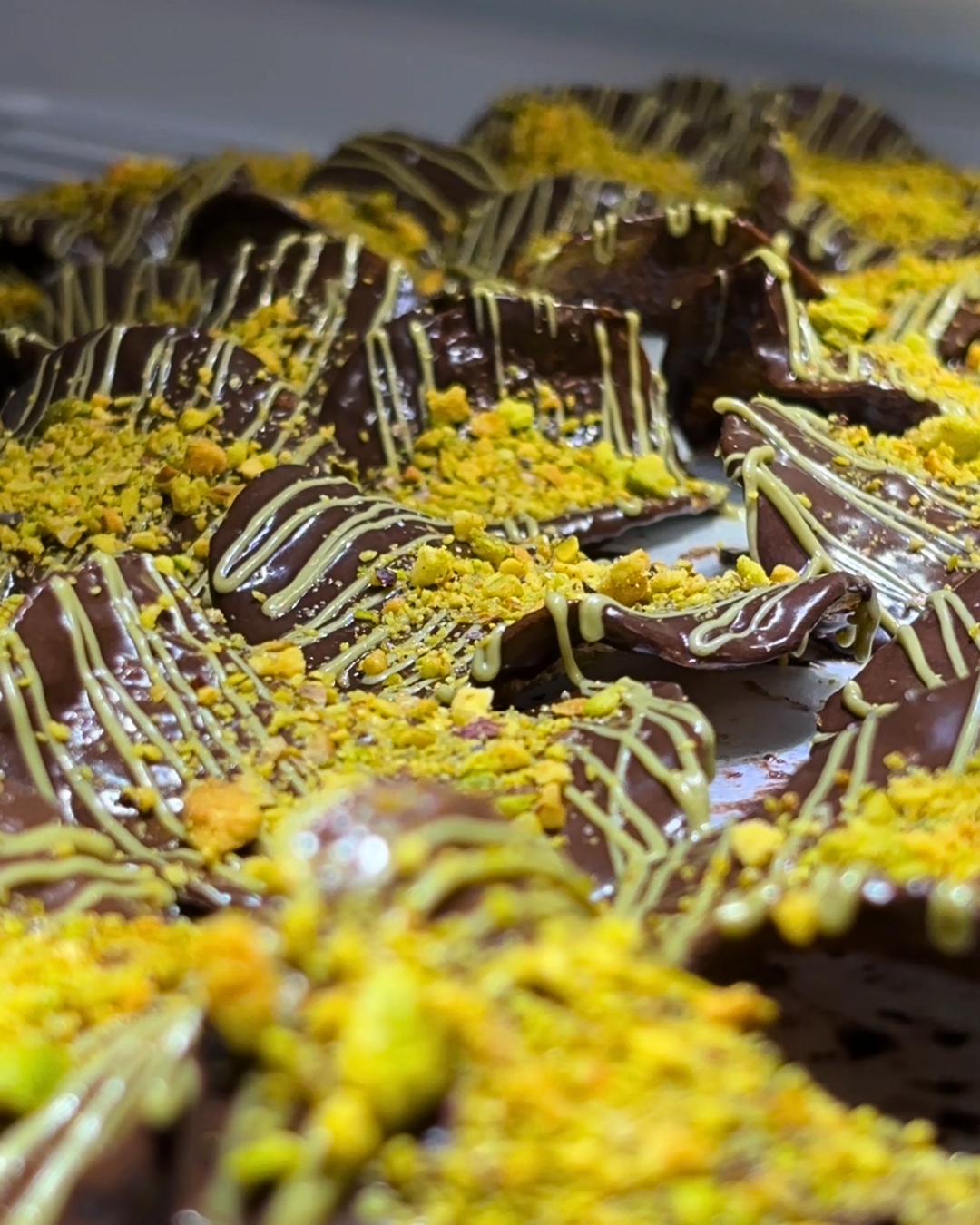Belgian Chocolate Crunchy Pistachio Chips (LIMITED-EDITION)