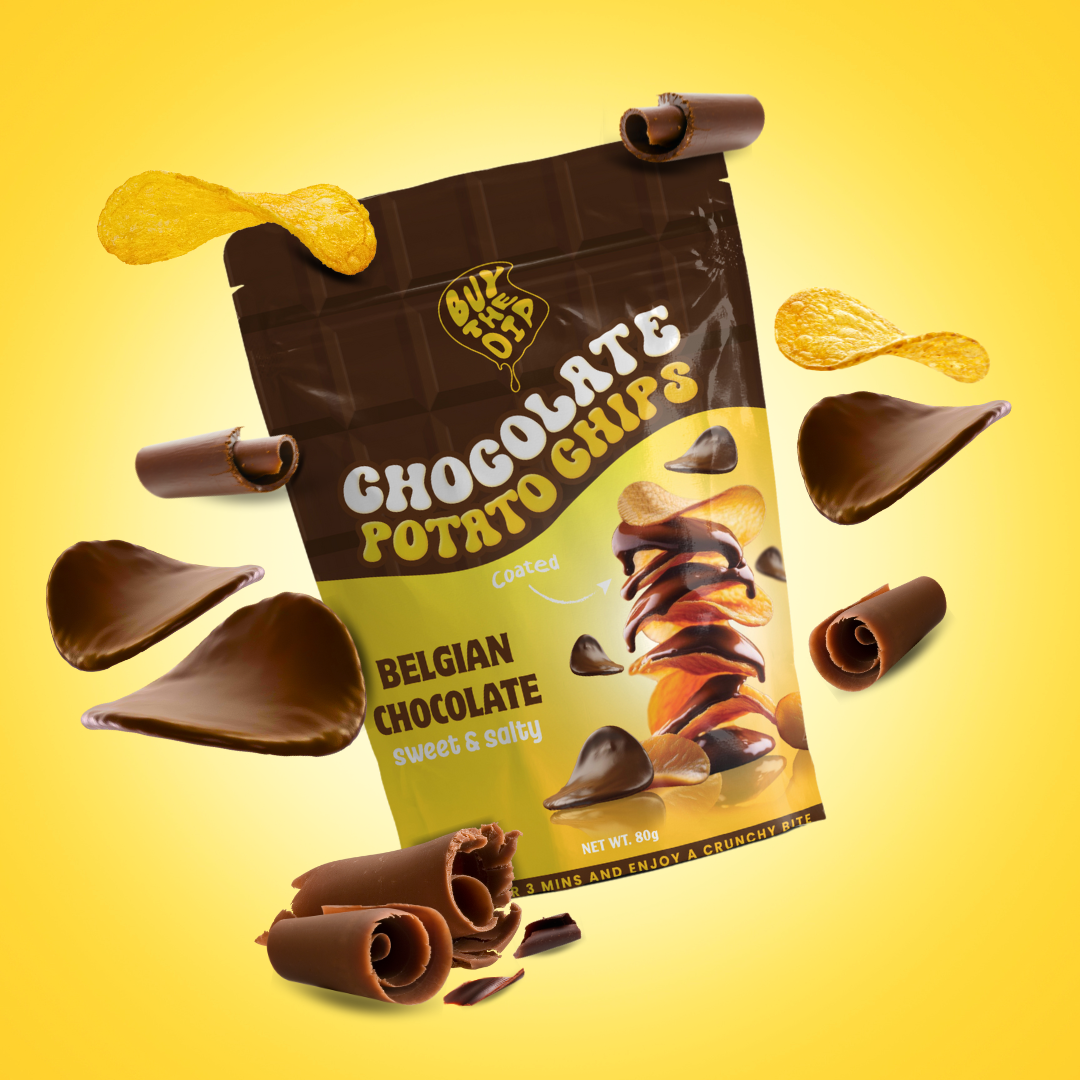 Belgian Chocolate, Buy The Dip, Chocolate Coated Potato Chips