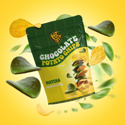 Matcha Chocolate, Buy The Dip, Chocolate Coated Potato Chips